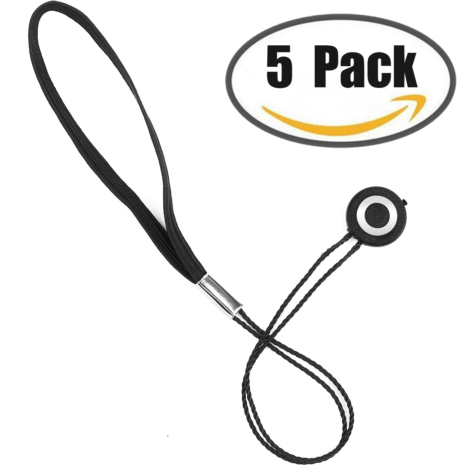 ChromLives 5 Pack Lens Cap Leash Lens Cap Keeper Holder Prevent Lens